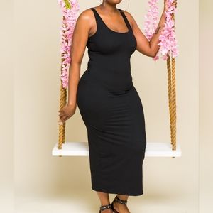 Black Bodycon Maxi Dress